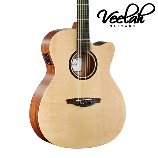 Veelah Veelah V1-OMCE 缺角 面單板 插電 民謠吉他 — 三峽吉他 / Bass