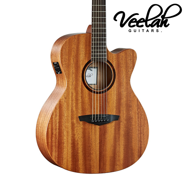 Veelah Veelah V1-OMMCE 缺角 面單板 插電 桃花心木 民謠吉他 — 三峽吉他 / Bass
