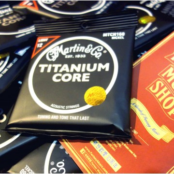Martin 木吉他弦 鈦核心弦 Titanium 民謠吉他弦 MTCN160 12-55 